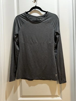 Old Navy Active Gray Long Sleeve Top Go Dry Small Petite Armpit To Armpit 18” - Image 1 of 4