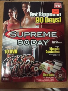 Supreme 90 Day System Complete 10 DVD Set Fitness Workout Get Ripped in 90 days - Picture 1 of 4