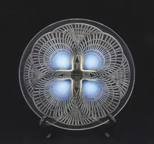 Rene Lalique 'Coquilles' Patrón Concha Cristal 7.75" Ensalada o Plato Decorativo - Imagen 1 de 7