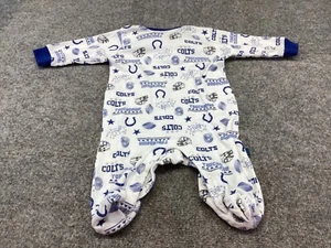 Indianapolis Colts NFL INFANT BABY NEWBORN 0-3 sleeper Gerber Football - Picture 1 of 6