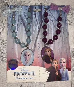 Claire’s Exc Disney Frozen II Anna Elsa Bff Best Friend Necklace Jewelry Lot Set - Picture 1 of 4