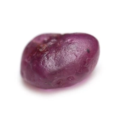 Certified 2.18ct Natural Untreated Red Color Ruby Madagascar Rough 7.6x5.9 mm - Image 1 of 4