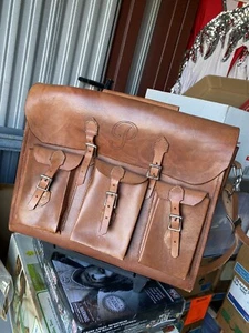 Bill Parrie Leather Roller Bag Eunice, LA Custom Luggage Briefcase MonoP - Picture 1 of 1