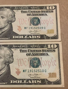 Lot Of 2 Birthday Notes 1915 25th September & October - Picture 1 of 3