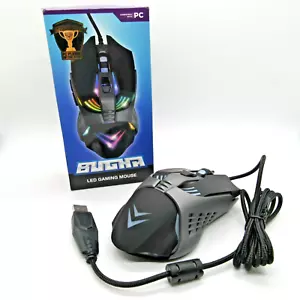 LED Gaming Mouse for PC 7 KEY 7200 DPI USB Wired BUGHA - New Sealed - Picture 1 of 12