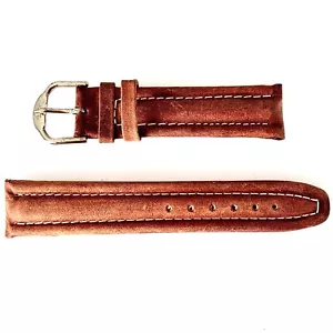 JACQUES LEMANS Uhrenarmband 20mm Veloursleder B-Ware goldbraun - Bild 1 von 5