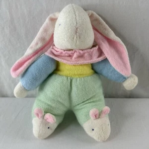 Vintage Carter's Prestige Frottee Hase Baby Rassel Plüschhase Pastell - Bild 1 von 11