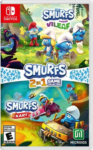 Smurfs 2-In-1 Game Collection: The Smurfs Mission Vileaf And Smurfs Kart - Nintendo Switch