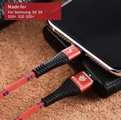 3 Pieces 2m USB-C Type C Cable Premium FAST Charging USB Lead & Data Sync Wire - Image 1 of 4