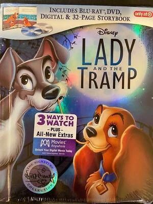 Lady and the Tramp Signature Collection (Blu-ray+DVD+Digital), 32-page Storybook - Image 1 of 2
