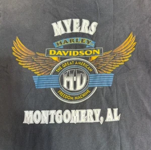 VTG 1995 Harley Davidson Eagle T-shirt Single Stitch Sz M Montgomery, AL - Picture 1 of 10