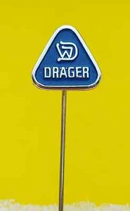 DRAGER Germany - mask masken, vintage pin, badge, abzeichen - Picture 1 of 2