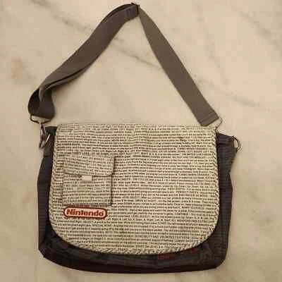 Nintendo GAME OVER White Shoulder Bag Crossover Pouch With Strap For Laptop - Image 1 of 4