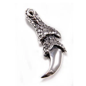 DRAGON CLAW 925 STERLING SILVER BIKER GOTHIC ROCKABILLY PENDANT cs-017 - Bild 1 von 6