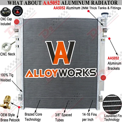 3 Row Radiator For 2010-2012 DODGE RAM 2500 3500 RAM 4500 5500 6Cyl 6.7L DIESEL - Image 1 of 4