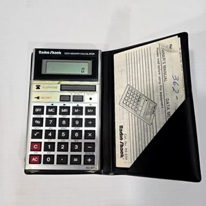 Calculadora de memoria de datos RadioShack Tandy EC-321 probada FUNCIONA con estuche manual - Imagen 1 de 12