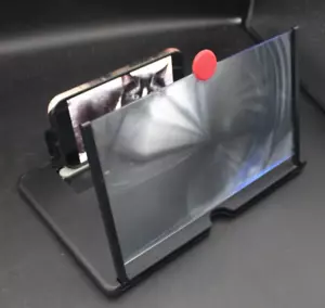 12" Mobile Cell Phone Screen Magnifier Stand Black - Picture 1 of 5