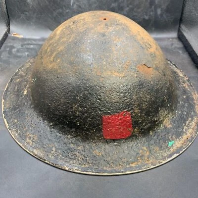Original WW2 British Army Mk2 Combat Helmet Shell - South African Manufactured - Image 1 of 4