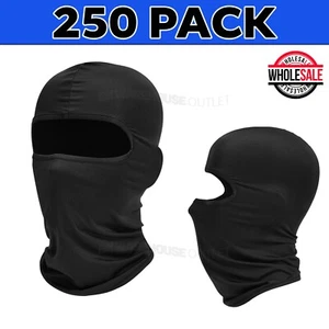 250x Bulk Wholesale Black Balaclava Full Lightweight Face Sun Ski Shiesty Mask - Picture 1 of 10