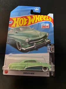 Hot Wheels Hirohata Merc ROD SQUAD 5/5 - two tone green sparkle 143/250 diecast - Picture 1 of 6