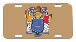 New Jersey State Flag License Plate Auto Tag - Picture 1 of 1