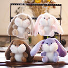 1Pc 12cm Cute Rabbit with Long Ears Plush Dolls Toys Gift Stuffed Doll Keychain