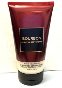 BOURBON Bath & Body Works Men's 2-in-1 Body Scrub & Wash 8 Oz/226 g - Picture 1 of 1
