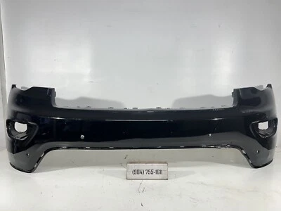 2017-2020 Jeep Grand Cherokee Front Bumper Cover w/ Sensor Holes OEM - Image 1 of 4