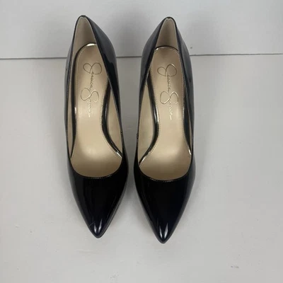 Zapatos de salón Jessica Simpson negros para mujer de tacón alto analista punta talla 9,5 Foto 1 de 4