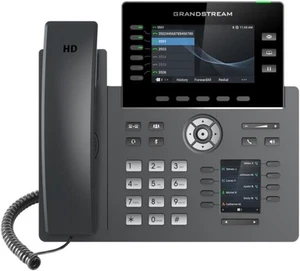 Grandstream GRP2616 Przewodowy elektryczny 6-liniowy telefon IP klasy operatora - czarny - Zdjęcie 1 z 4
