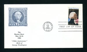 Sc. 1952 George Washington FDC - Boston Show '82 - Picture 1 of 1