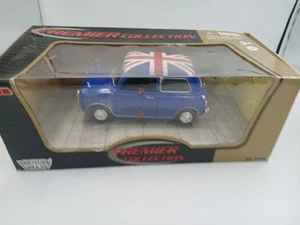 Motormax 1:18 Premier Collection Mini Cooper Blue Union Jack Never Removed - Picture 1 of 12