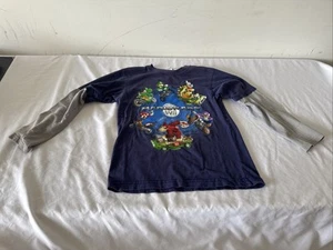 Vintage 2008 Mario Kart Wii Shirt Nintendo Youth Size 7 Rare Long Sleeve Clean - Picture 1 of 5