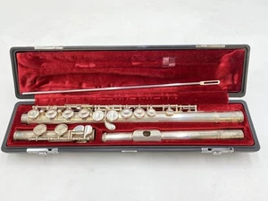 Yamaha YFL-311 Flute Japan Solid Silver Headjoint Tarnished Used w/ Case & Rod - Picture 1 of 10