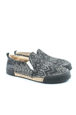 NINE WEST Zapatos sin cordones Mujeres Flats Talla EU 39.5 negro-color plata - Imagen 1 de 4