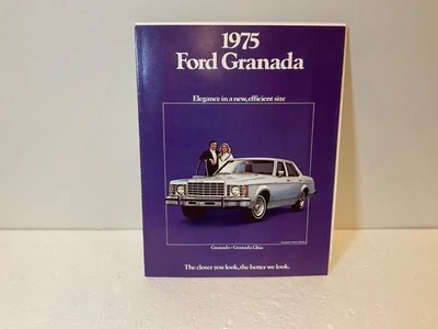Vintage 1975 Ford Granada Fold Out Sales Brochure. Nice! PX18 - Image 1 of 4