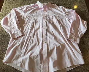 Brooks Brothers Trachten Oxford Hemd Herren 18-34 rosa kariert bügelfrei - Bild 1 von 9