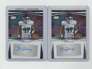 (2) Bryce Kirtz 2025 SAGE SILVER + BLUE ROOKIE AUTO LOTTO #A-BK NORTHWESTERN - Foto 1 di 1