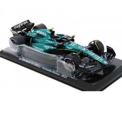 1:24 ASTON MARTIN AMR23 Fernando Alonso 2023 F1 Ixo Hachette Diecast - Image 1 of 4