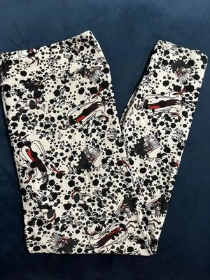 LuLaRoe Women’s Leggings TC2 Tall/Curvy Plus DISNEY Cruella deVil 101 Dalmatians - Image 1 of 4