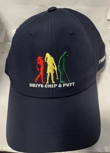Cappello Berretto Snapback Drive Chip & Putt Volontario Blu Navy Regolabile - Foto 1 di 5