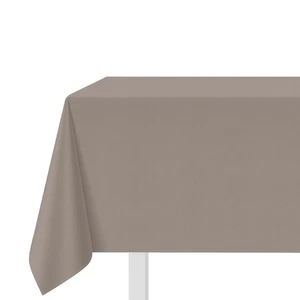 Tischdecke Fleckenschutz 140x320 cm gefärbt Garn taupe melange grau - Bild 1 von 3
