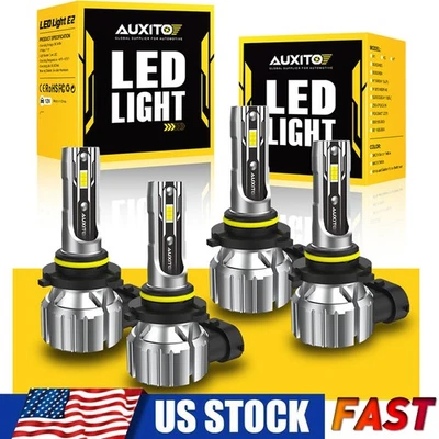 AUXITO Super Blanco 9005 9006 Bombilla LED Faro Alto Bajo Haz Plug&Play Inalámbrico Foto 1 de 4