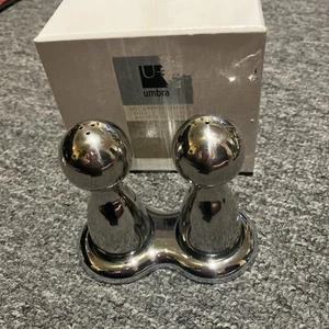 Salz und Pfefferstreuer Set UMBRA, Edelstahl GEMINI modernes Design - Bild 1 von 4