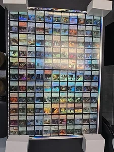 MTG Magic The Gathering Throne Of Edlraine Foil Lands Uncut Sheet  - Picture 1 of 1