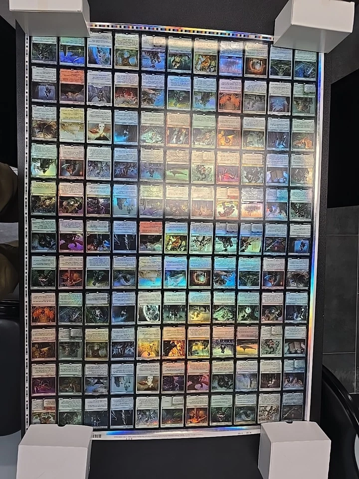 MTG Magic The Gathering Throne Of Edlraine Foil Lands Uncut Sheet  - Image 1 of 1