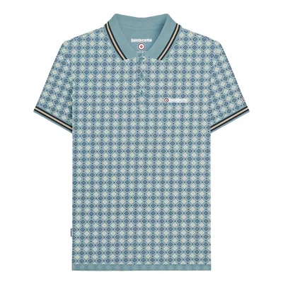 Lambretta  Polo SS25 Geométrico para Hombre (LB173) - Imagen 1 de 2