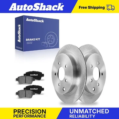 Rear Brake Rotors Ceramic Pads for 2005-2012 Nissan Pathfinder 4.0L 5.6L - Image 1 of 4