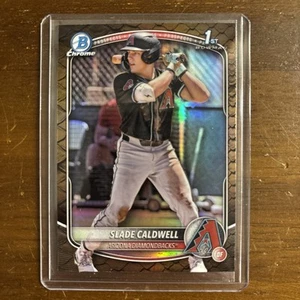 2025 Bowman Chrome Slade Caldwell 1st Reptilian RC #BCP-21 Diamondbacks - Picture 1 of 6