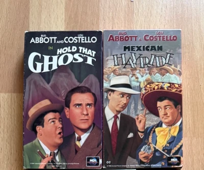 4 ~ Abbott & Costello ~ VHSs ~ Meet the Killer, Pardon my Sarong, Mexican Hayri - Image 1 of 2